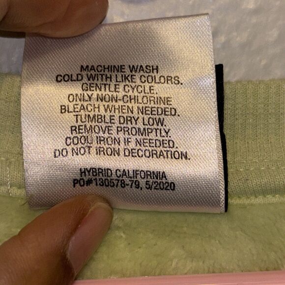 STAR WARS Baby Yoda Grogu Mandalorian Light Green Fuzzy Fleece Sweatshirt 7-8 - Picture 5 of 8